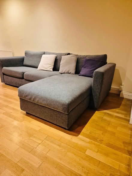 Photo of free Three-seater sofa with chaise lounge and storage (Raynes Park SW20) #2