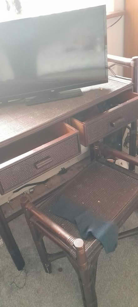 Photo of free Wicker style desk (Newby YO12) #1