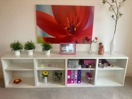 Photo of free IKEA white shelving units x 4 (N22 very near Wood Green tube) #1