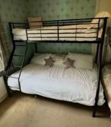 Photo of free Triple bunk bed + mattresses (CM3 East Hanningfield.) #2