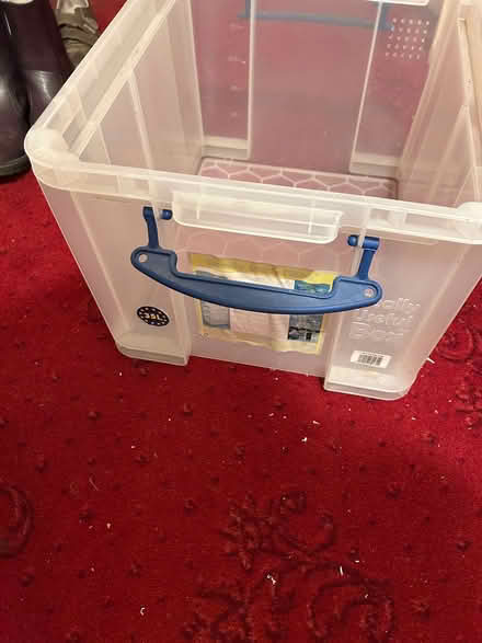 Photo of free 35L Plastic storage crate by "Really Useful Boxes" (Monks Hill CR2) #3