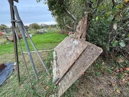 Photo of free 4 large sheets of wood chip board (Grundisburgh) #1