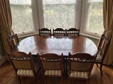 Photo of free Dining table with 8 chairs (CM3 East Hanningfield.) #2