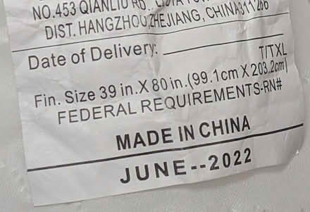 Photo of free Clean, lightly-used mattress cover (Santa Clara near Great America) #2