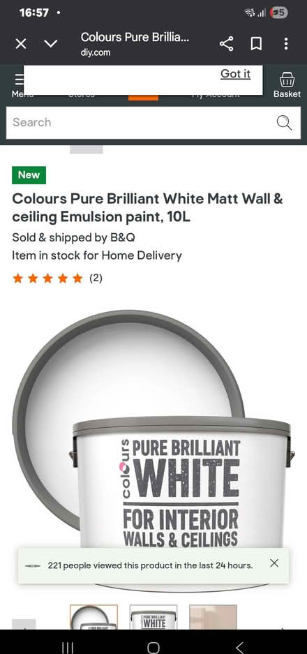 Photo of White Paint 1 or 2 buckes (L6) #1