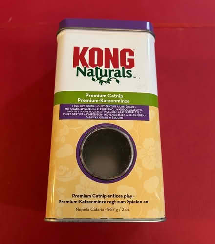 Photo of free Empty catnip tin (Jennetts park RG12) #1