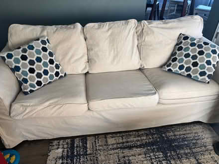 Photo of free 7 foot couch (Dayton triangle) #4