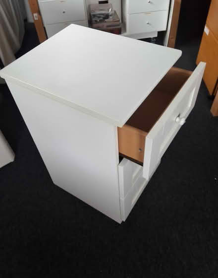 Photo of free White bedside cabinet (Outwood WF1) #2