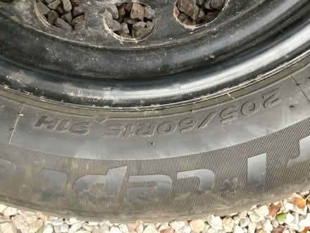 Photo of free Steel wheel with M&S tyre (Star Beech HR9) #3