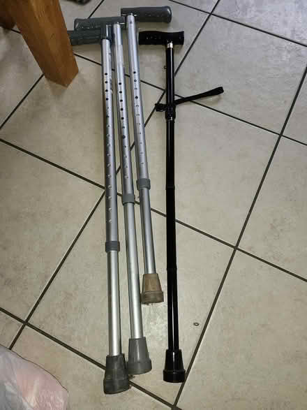 Photo of free Walking sticks x 4 (AL1) #1