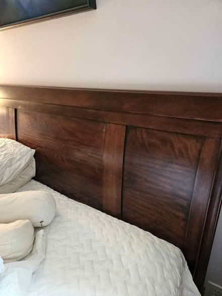Photo of free Queen Wood Bedframe (Briarcliff Woods) #2