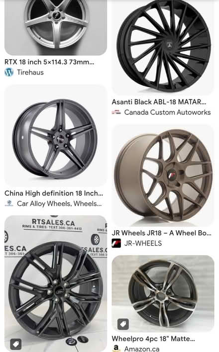 Photo of 18" RIMS for Snow Tires (Region of Waterloo) #1