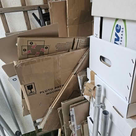 Photo of free Moving boxes, incl 4 wardrobe boxes (NW5 Kentish Town) #1