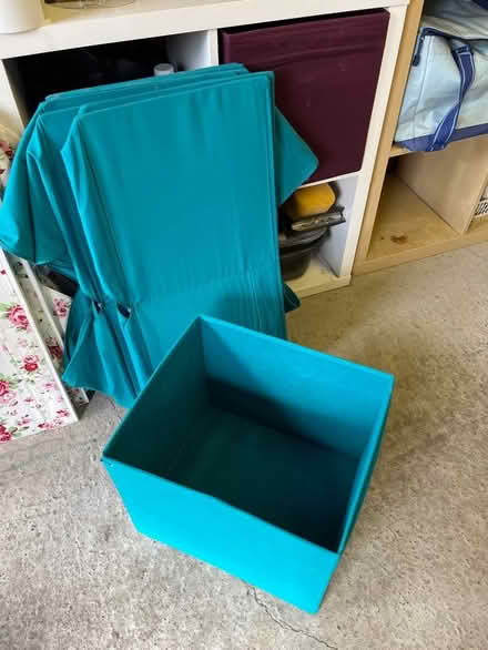 Photo of free DRONA Storage Boxes Turquoise Set of 9 (Lower Bebington CH63) #1