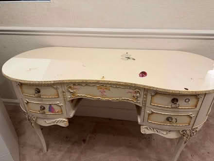 Photo of free Vintage French louis style kidney shaped dressing table (Rayner's Lane HA2) #1