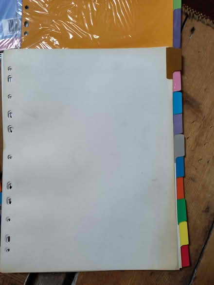 Photo of free File dividers, 4 sets (Henleaze Ward BS9) #3