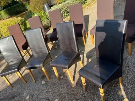 Photo of free 4 black dining chairs (CM3 East Hanningfield.) #1
