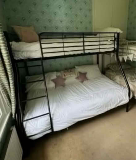 Photo of free Triple bunk bed + mattresses (CM3 East Hanningfield.) #1