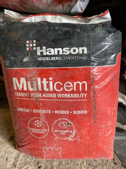 Photo of free Cement multicem 9 full one opened (caterham) #3