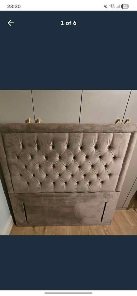Photo of free Double Bed Chesterfield Headboard (Ilford IG1) #1