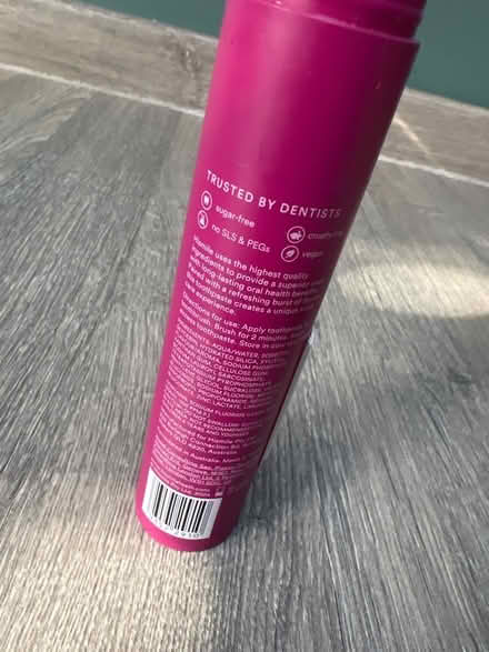 Photo of free Hismile Cherry Toothpaste. About half left. (Southsea PO4) #4