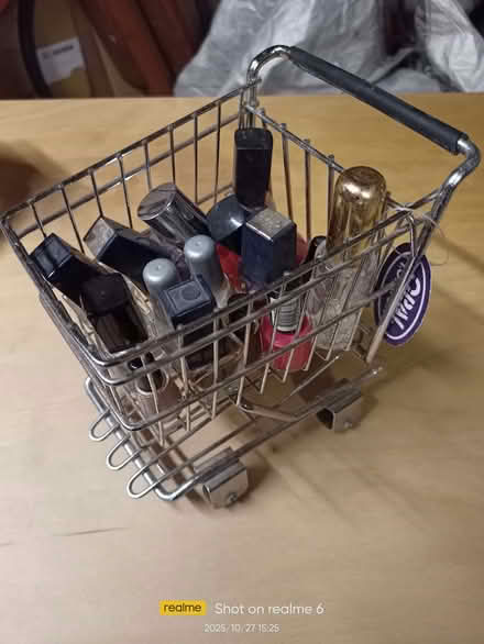 Photo of free Mini shopping trolley of nail varnish... (Fords Farm RG31) #1