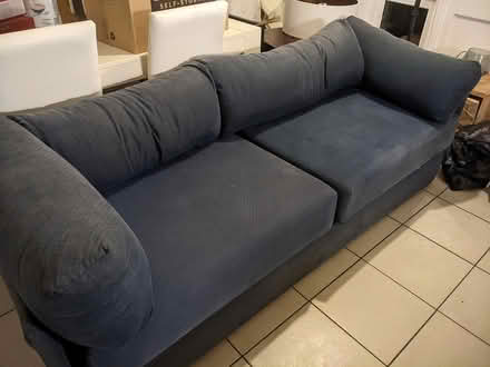 Photo of free Blue Sofa in Dalston/Hackney (Dalston) #1