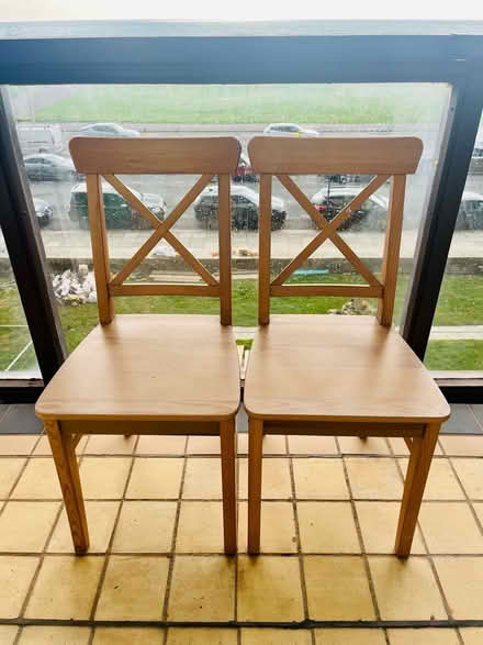 Photo of free Two wooden chairs (First Avenue. Hove.) #1