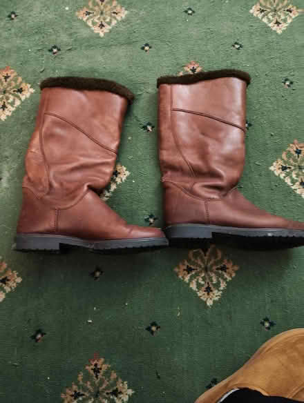 Photo of free "Fur"/fleece lined boots (Middlewich CW10) #1