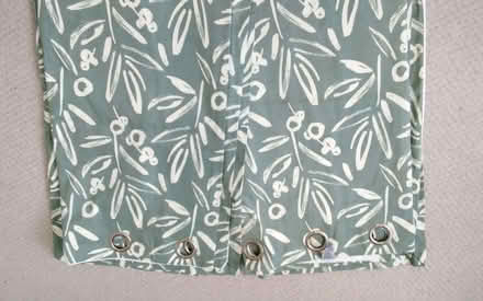 Photo of free Pair of Dunelm eyelet olive green curtains (Anchorsholme FY5) #1
