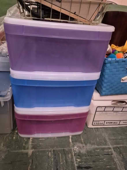 Photo of free Plastic bins colored (20817) #1