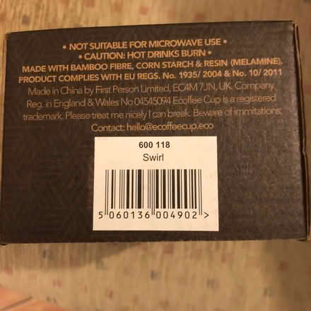 Photo of free Reusable coffee cup (Stoke Gifford BS34) #4