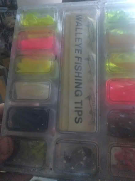 Photo of free Box of fishing lures (2909 hillsboro ave n) #1