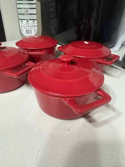 Photo of free 4 Red ramikins (Hatfield) #1