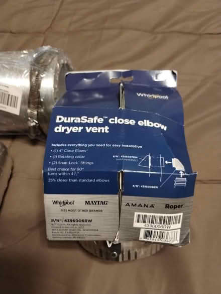 Photo of free 4"x 8' Aluminum Duct Hoses & elbow (Newark) #2