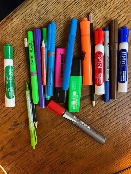 Photo of free Assorted pens and markers (Newport Pagnell MK16) #1