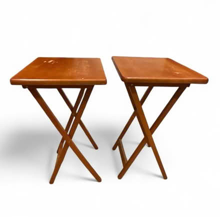 Photo of free 2 Folding Wooden Tables (Brooklyn Storage) #1