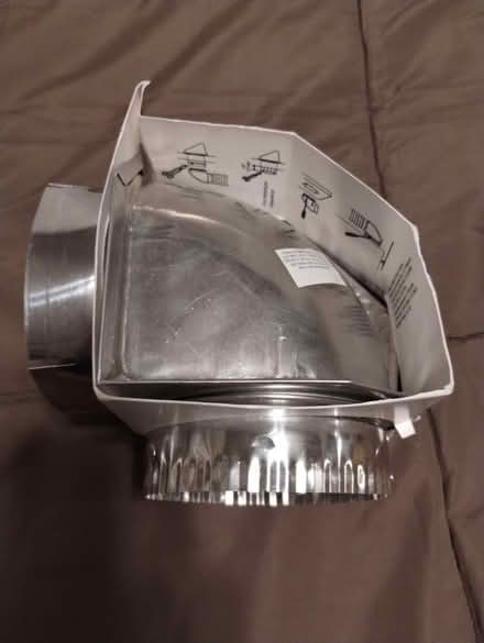 Photo of free 4"x 8' Aluminum Duct Hoses & elbow (Newark) #3