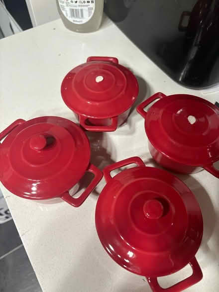 Photo of free 4 Red ramikins (Hatfield) #2
