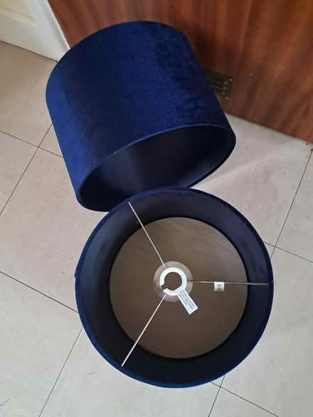 Photo of free 2 matching lampshades (Belper DE56) #1