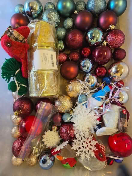 Photo of free Christmas tree ornaments (Clark and Elliott Rd) #2