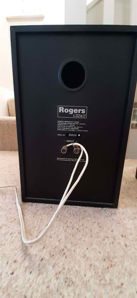 Photo of free Pair of Rogers Speakers (Fleetville AL1) #3