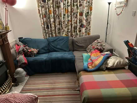 Photo of free Three seater sofa with ottoman (Churchill Square area BN1) #1