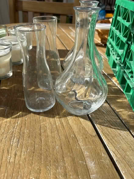 Photo of free Small clear glass vases (Boxmoor, Hemel Hempstead) #1