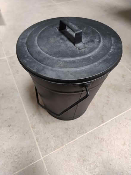 Photo of free Black metal coal scuttle (Weaverham) #2