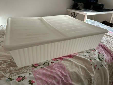 Photo of free 2 Ikea under bed storage boxes (Marden, Devizes SN10) #2
