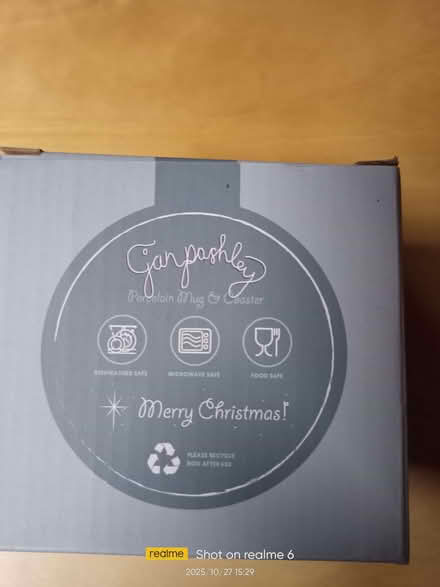 Photo of free Robin Christmas mug and coaster set (Fords Farm RG31) #2
