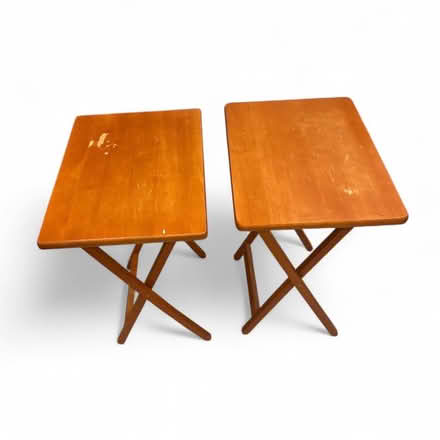 Photo of free 2 Folding Wooden Tables (Brooklyn Storage) #2