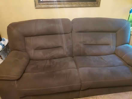 Photo of free Brown 3 seater 2 seater recliner (Cramlington NE23) #2