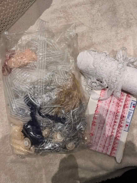 Photo of free Lace and shinny edging (Langley SL3) #1